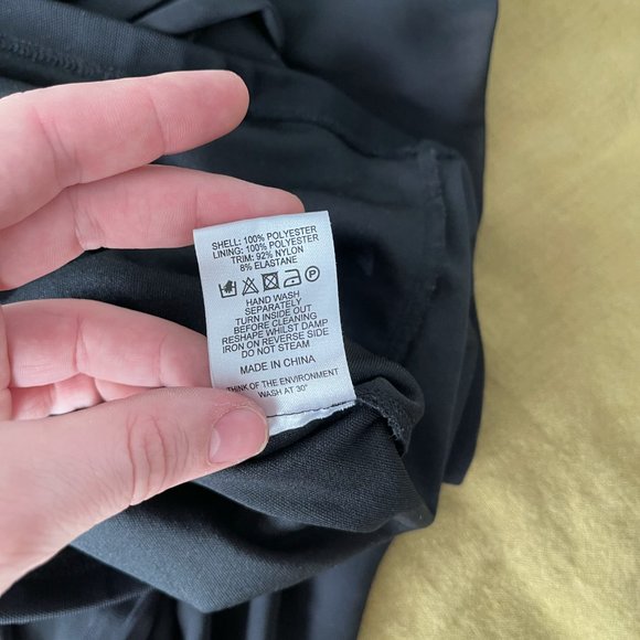 ASOS Black Mesh Cocktail Mini Dress 8 - Picture 8 of 8